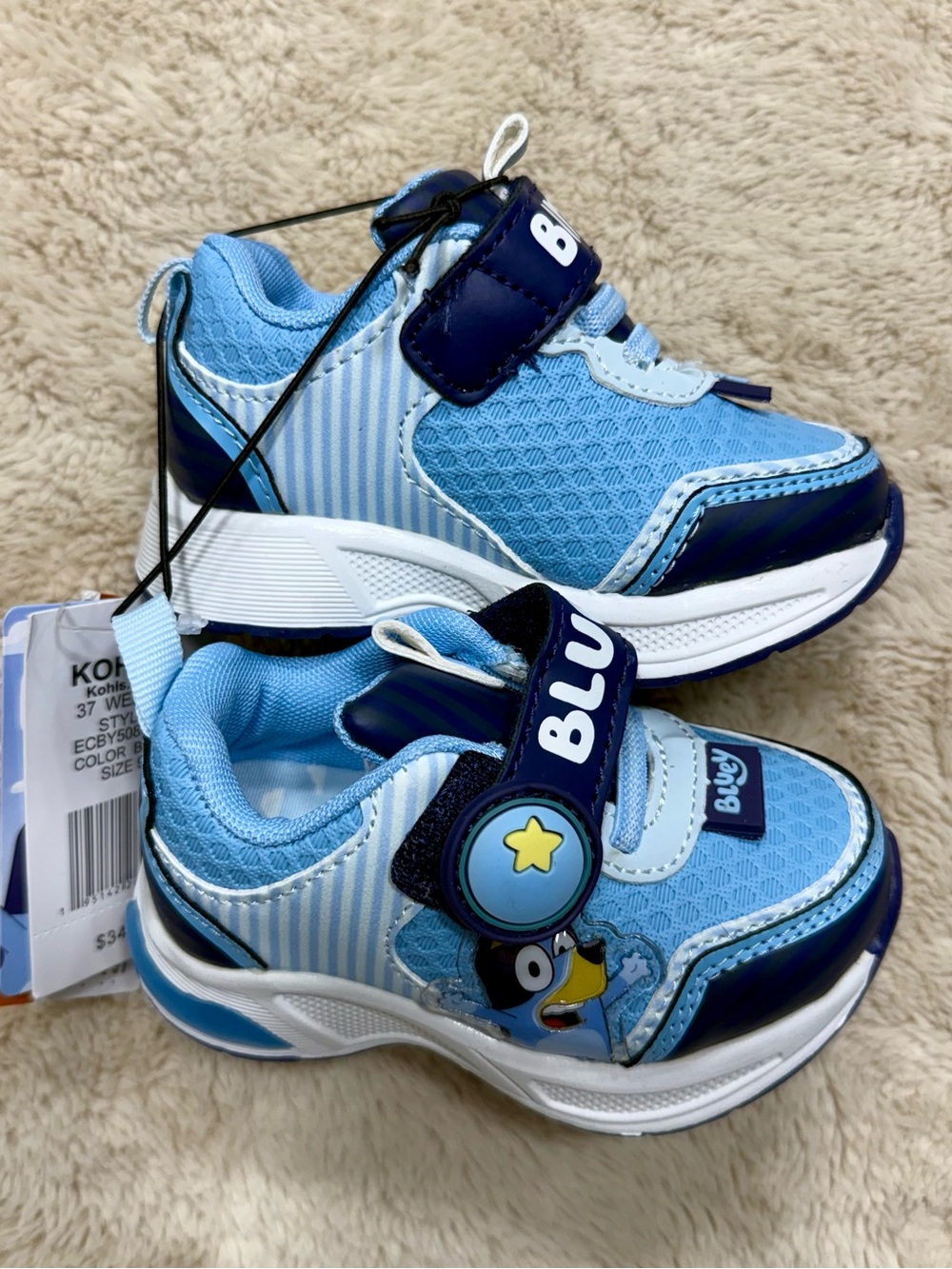 Bluey and Bingo Lighted Toddler Athletic Shoes